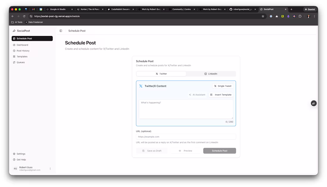 Cover image for Social Media Scheduling App Development