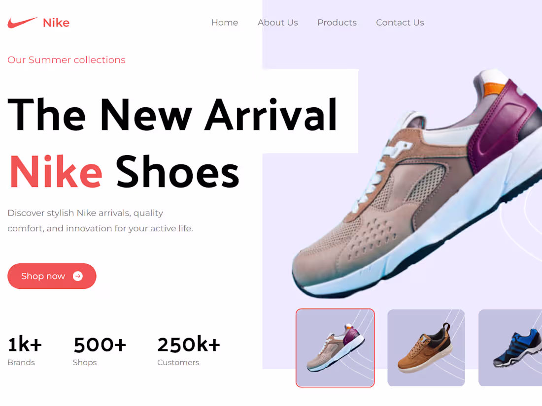 Cover image for Nike Landing Page