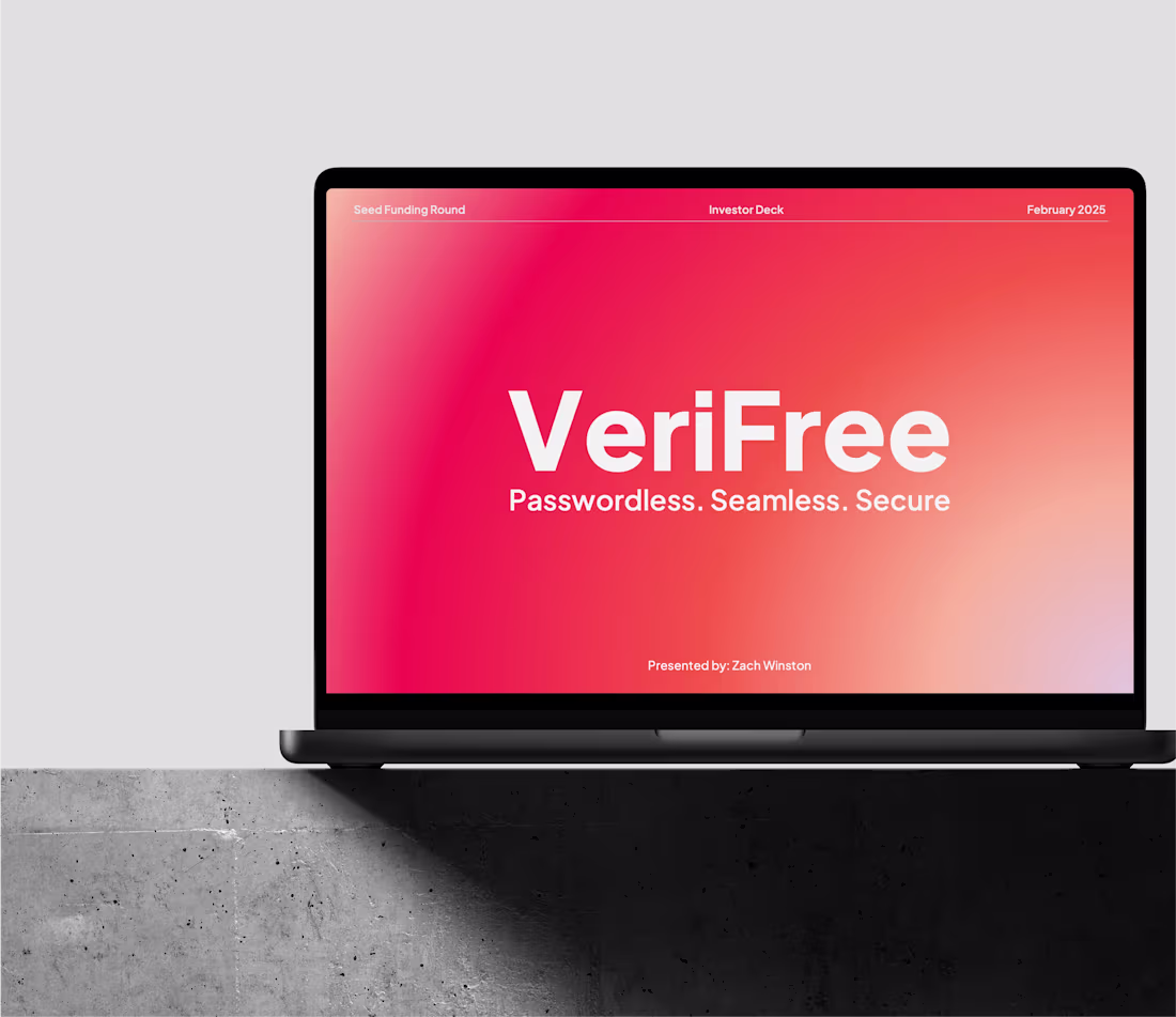 Cover image for VeriFree Pitch Deck | SaaS Startup Presentation