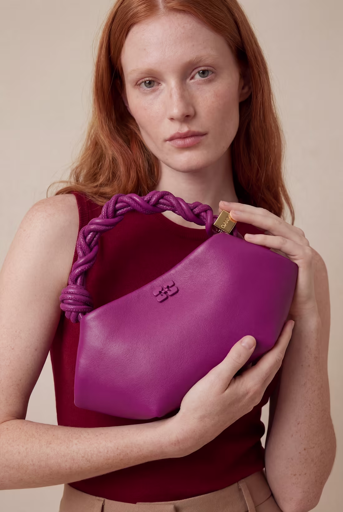 Cover image for Magenta Escape | AI Handbag Campaign Concept