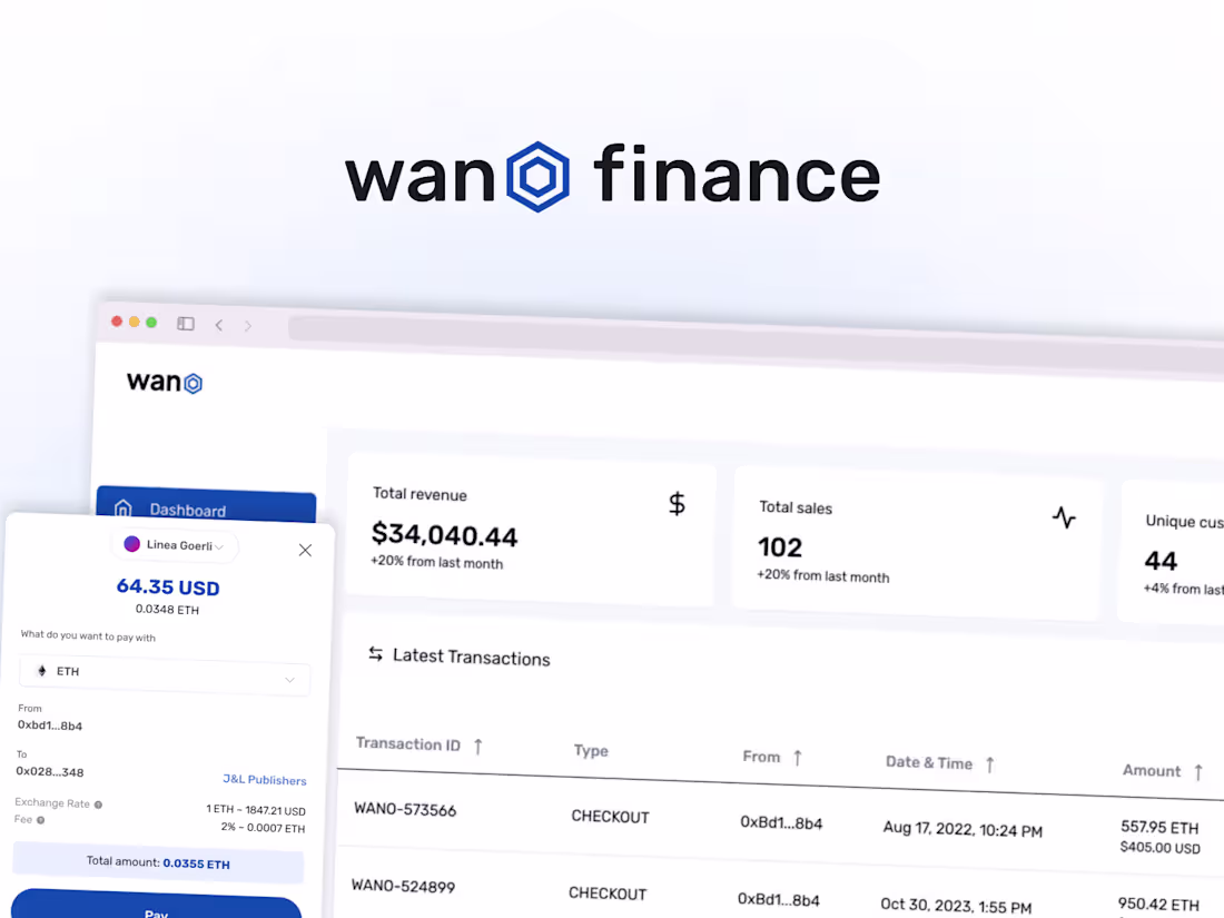 Cover image for Wano - Simplifying Crypto Commerce
