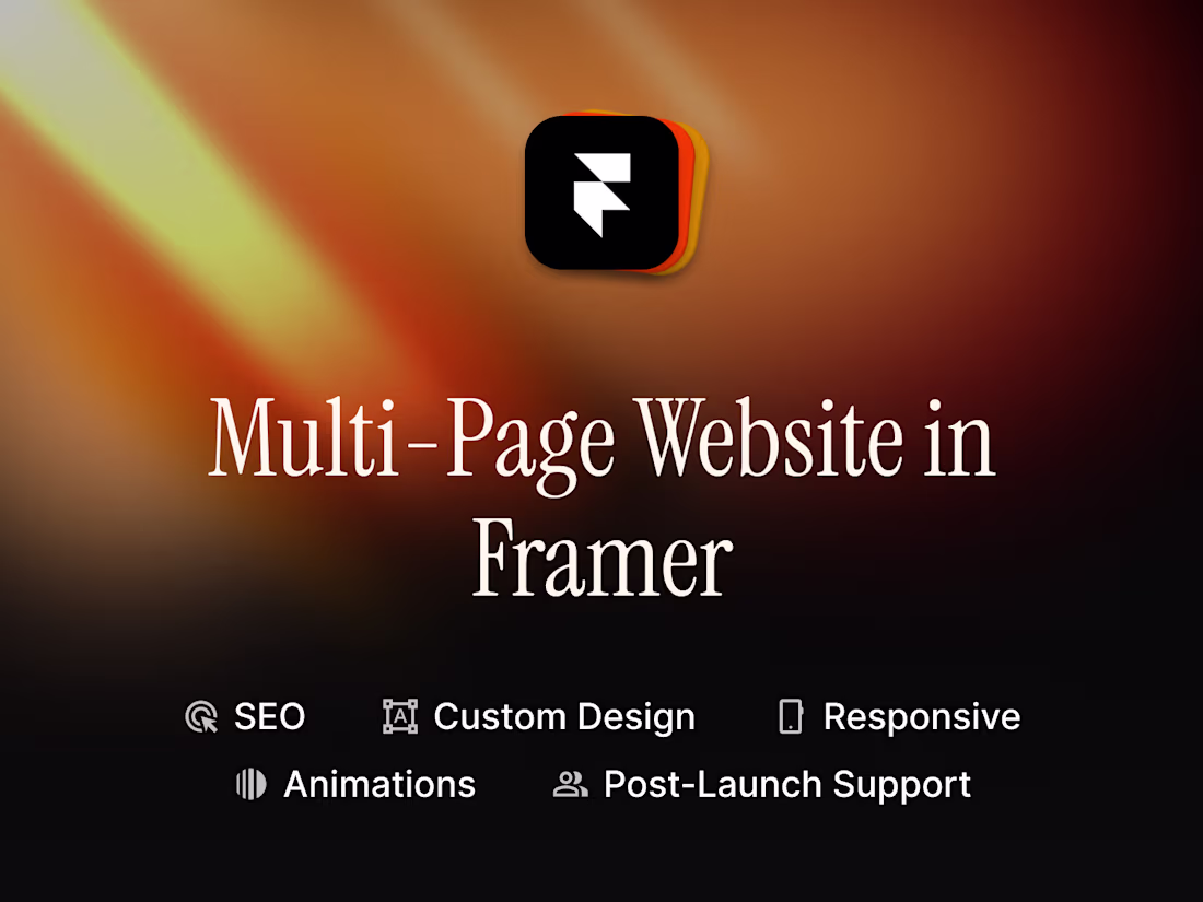 Cover image for Multi-Page Website in Framer