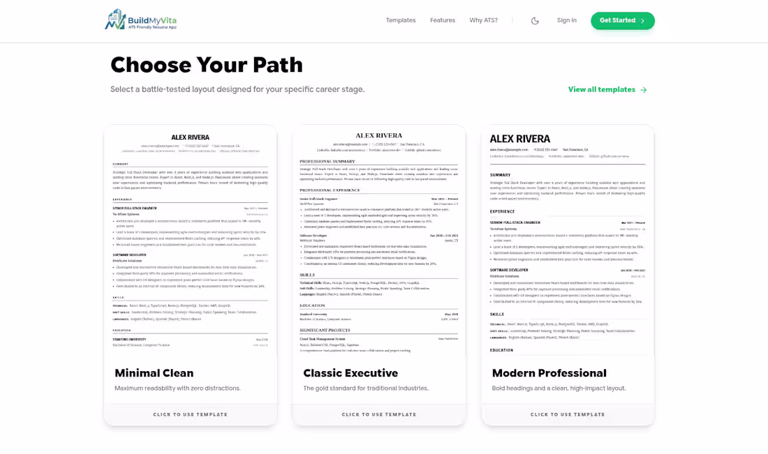 Cover image for BuildMyVita — Real-Time Resume Builder