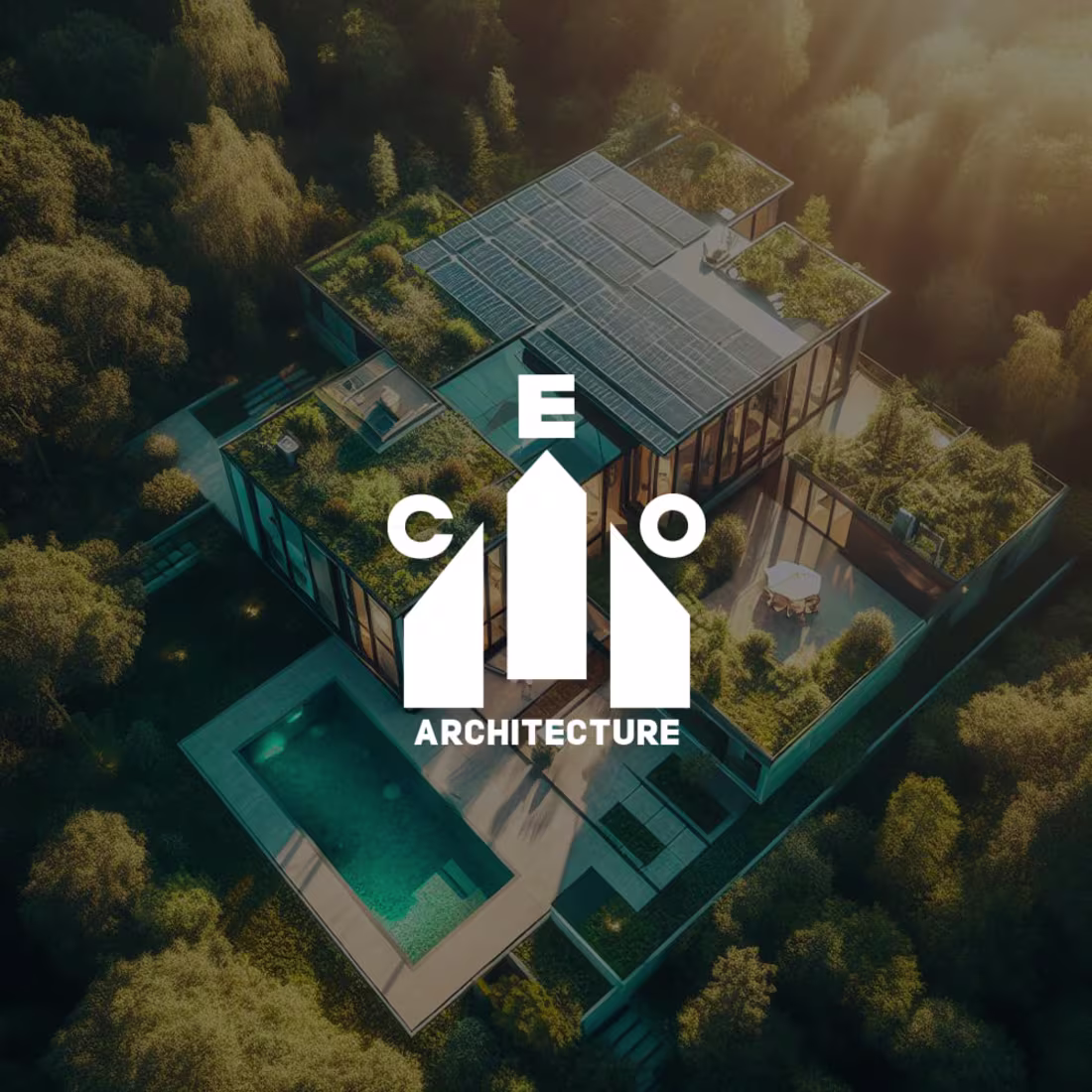 Cover image for logotype for eco architecture company