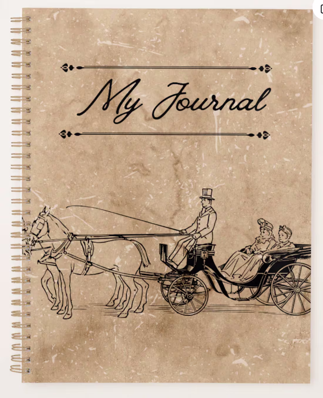 Cover image for "Vintage-inspired 'My Journal' cover design