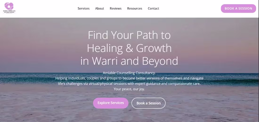 Cover image for Amiable Counsel Website 