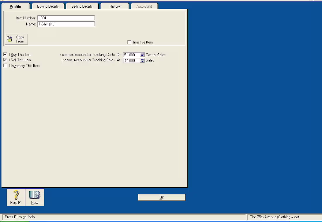 Cover image for MYOB Inventory Setup