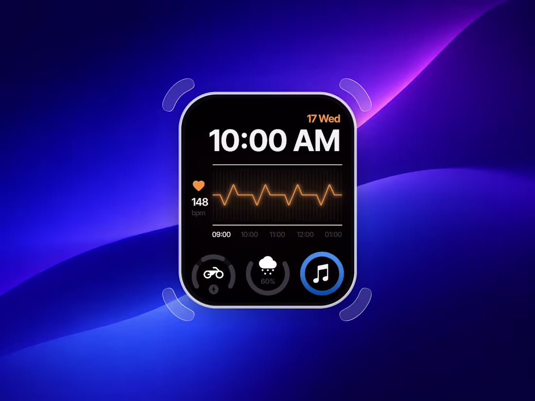 Cover image for Smartwatch Dashboard UI Design