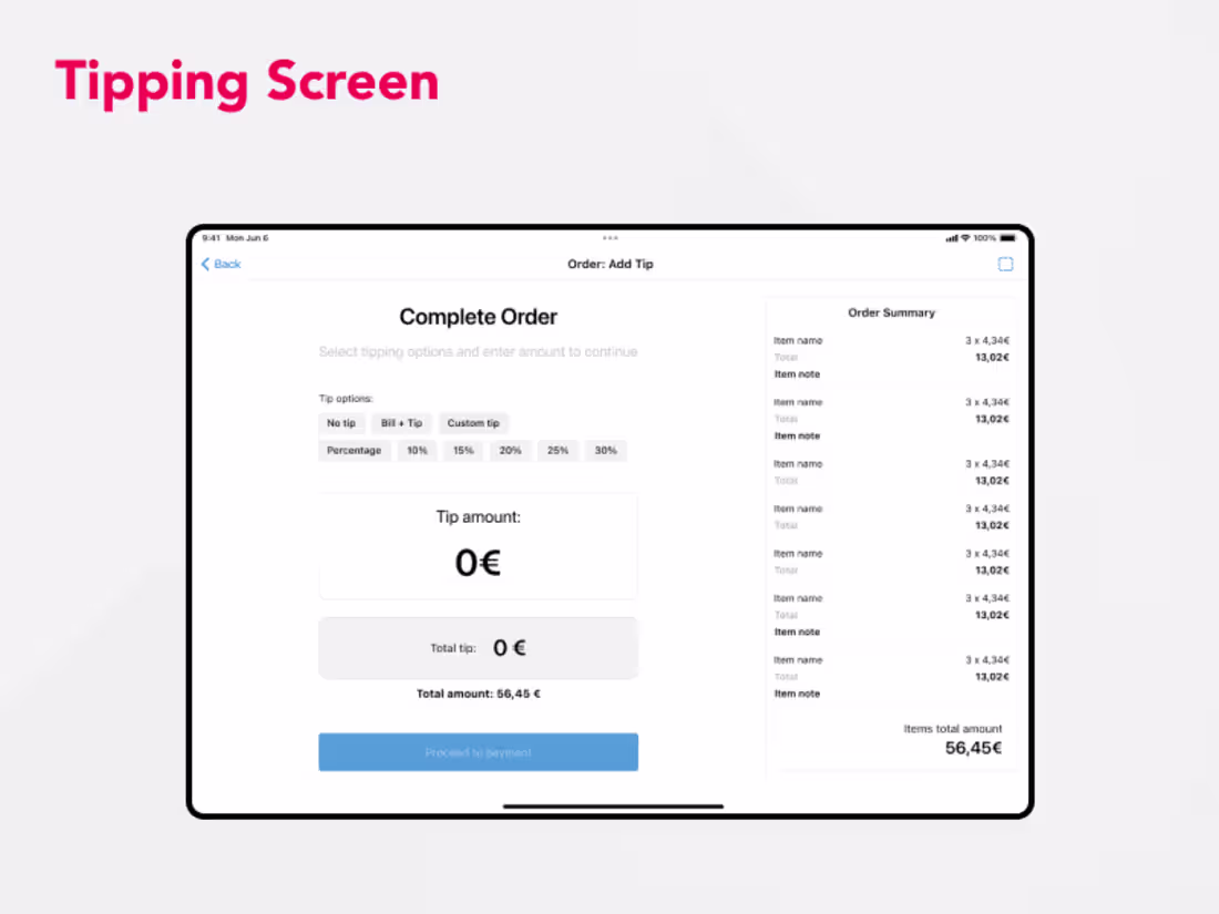 Cover image for Payment System - Tipping Feature