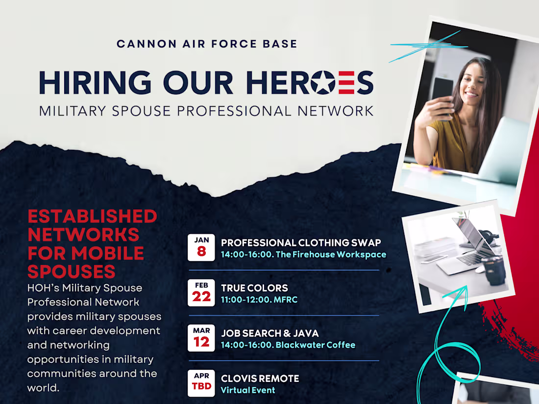 Cover image for Hiring Our Heroes - Military Spouse Professional Network