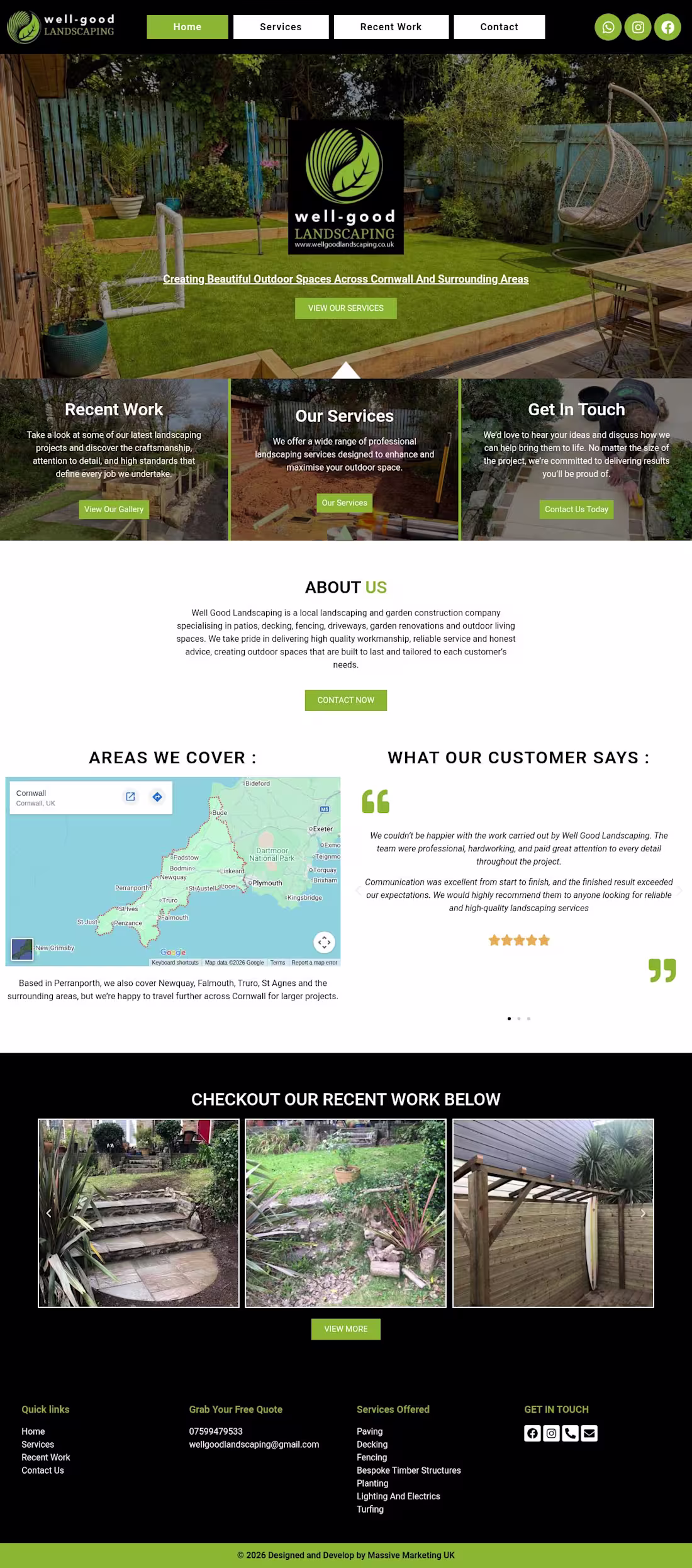 Cover image for Well Good Landscaping
Designed and developed