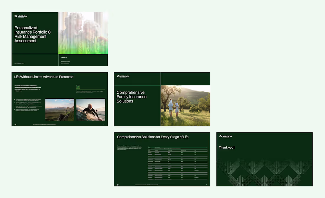 Cover image for Custom Presentation Template for Insurance Company