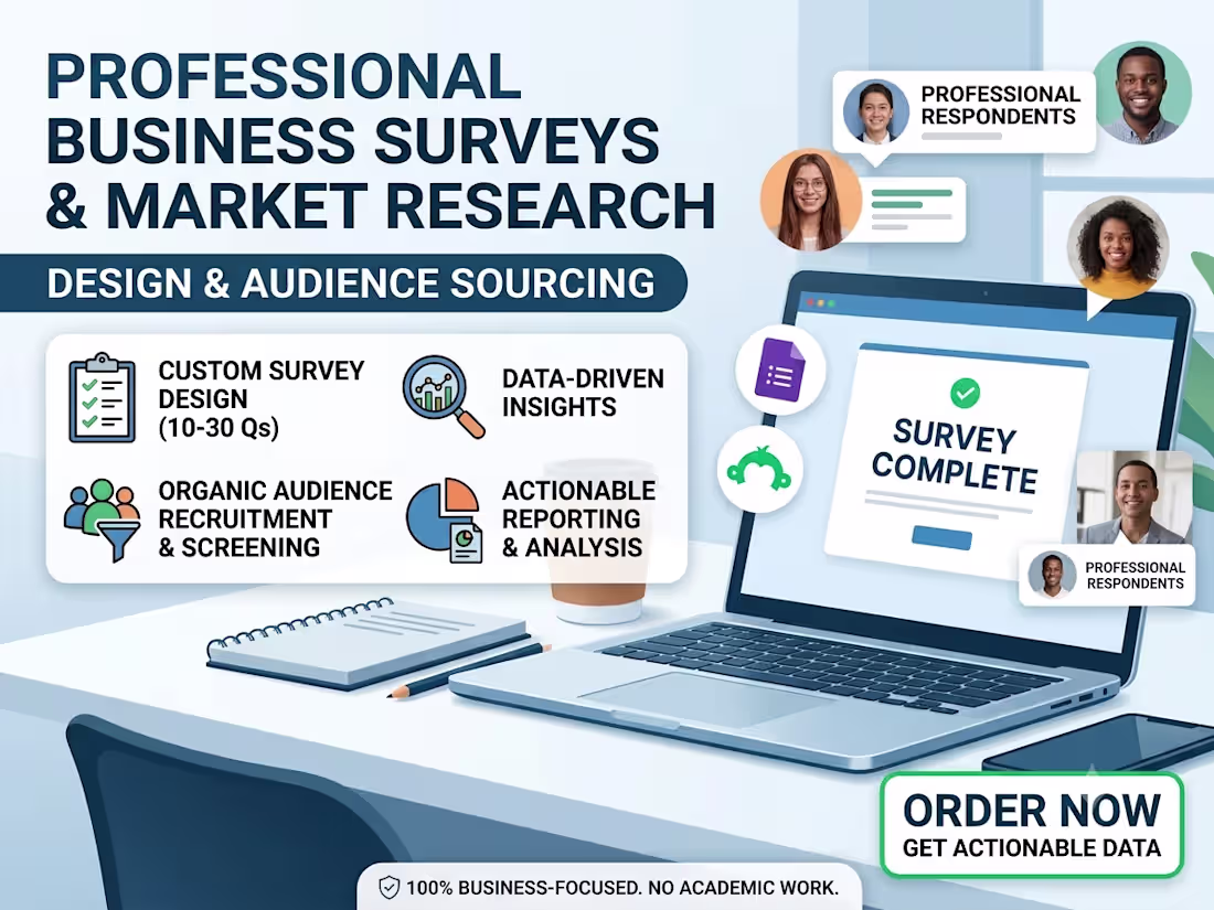 Cover image for design professional corporate surveys 