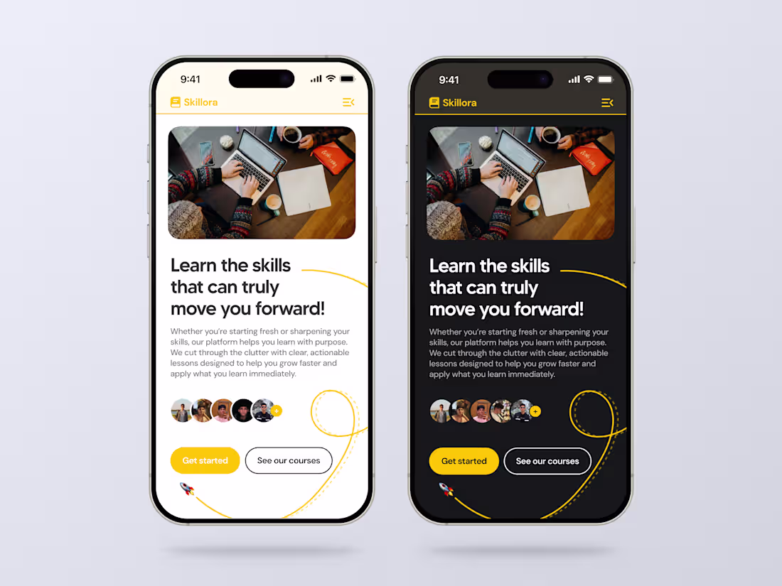 Cover image for Online Learning App UI