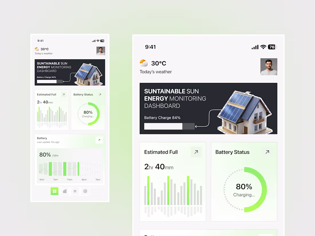 Cover image for CleanGrid – Solar Energy UI
