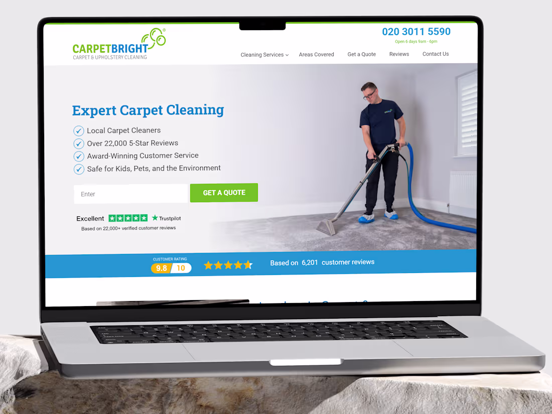 Cover image for Website Redesign and Maintenance for Carpet Bright UK