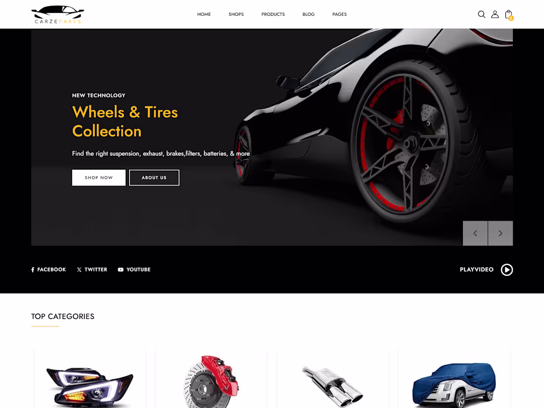 Cover image for Shopify Car Parts Store