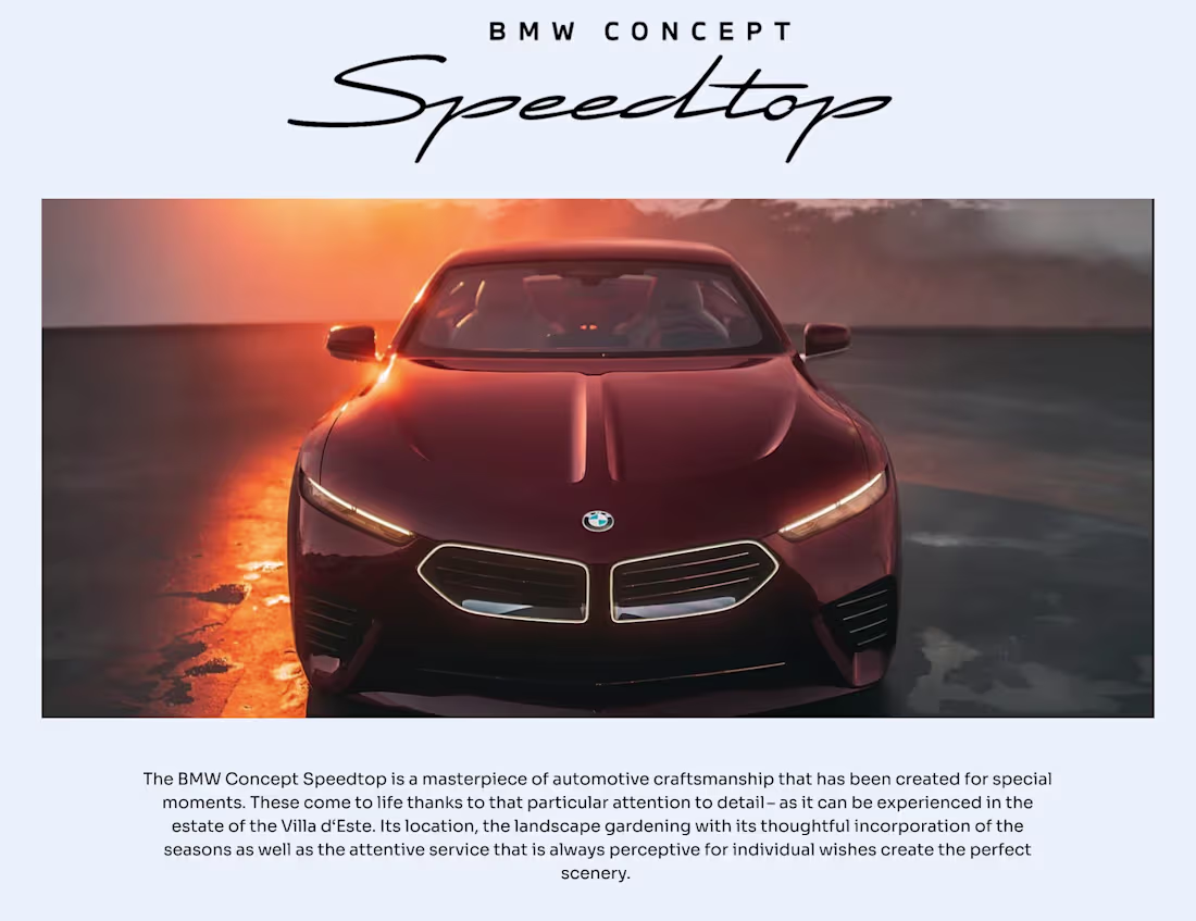 Cover image for BMW Landing Page Design