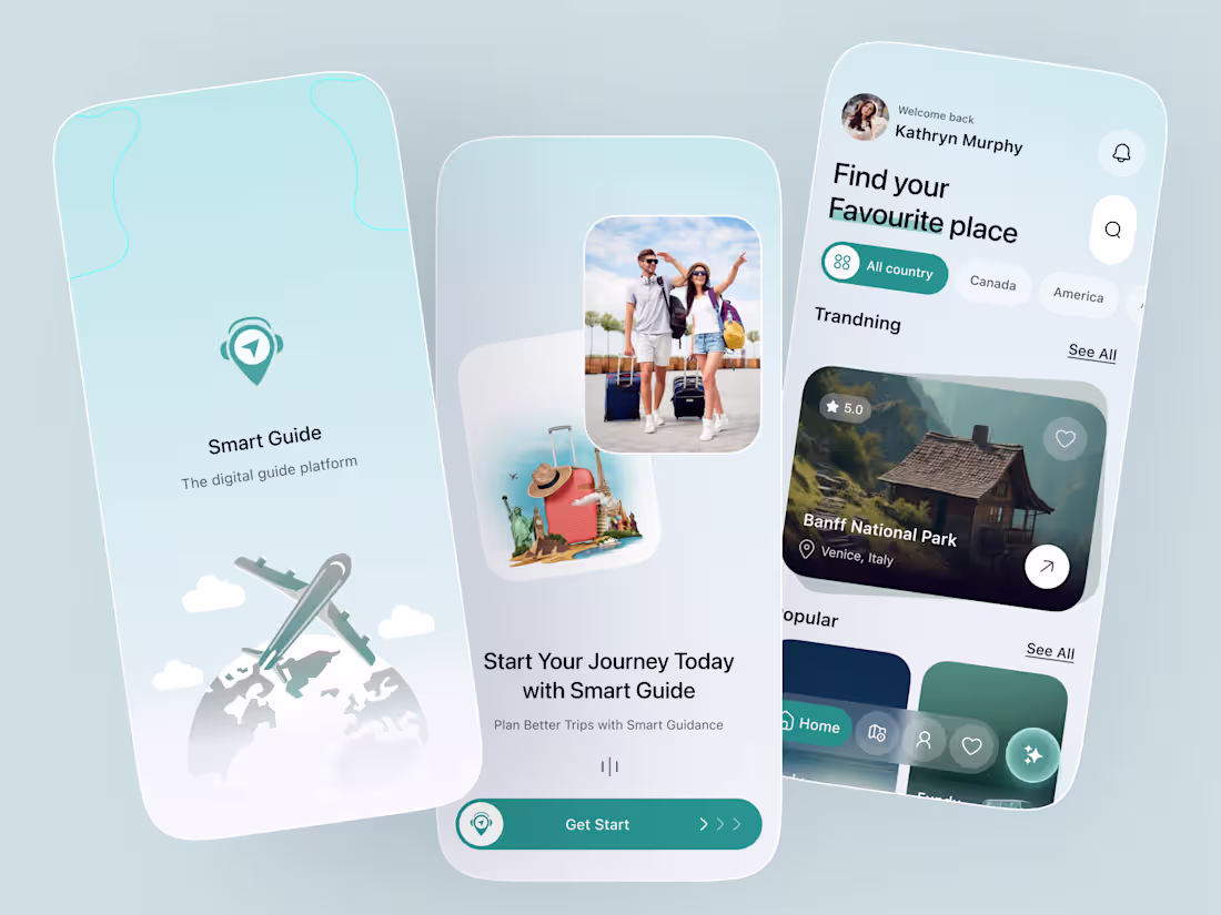 Cover image for Smart Travel App Concept