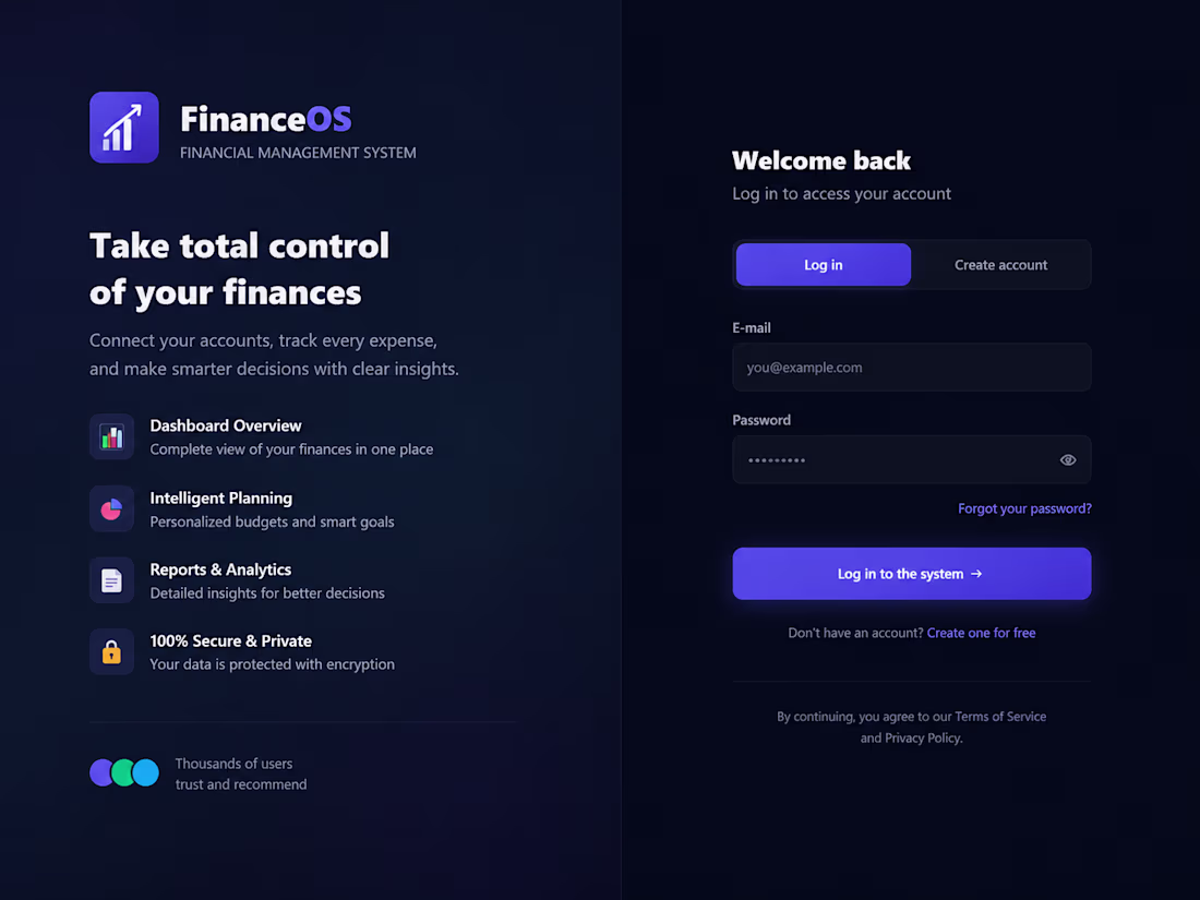 Cover image for Sistema de controle financeiro pessoal