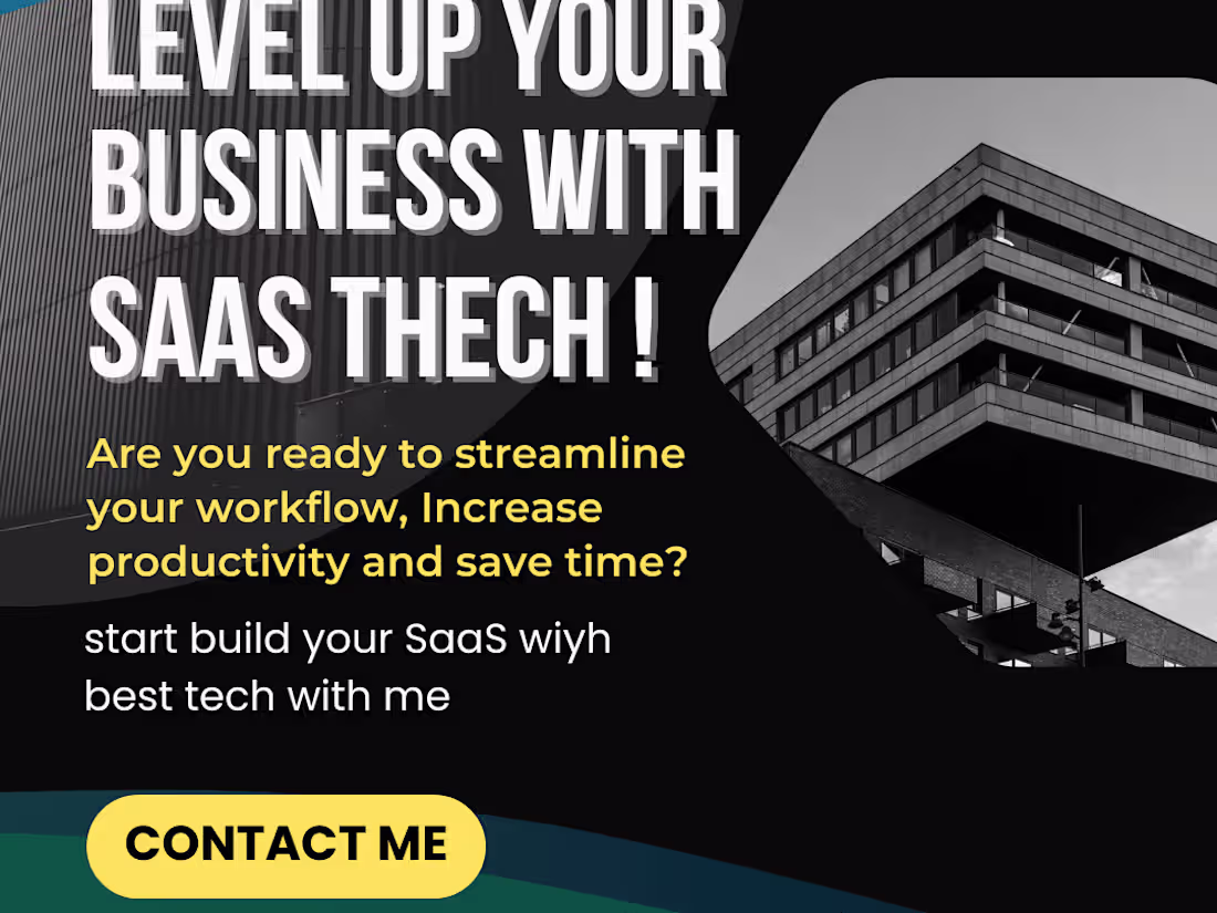 Cover image for I will create a Full-Stack SaaS for your business