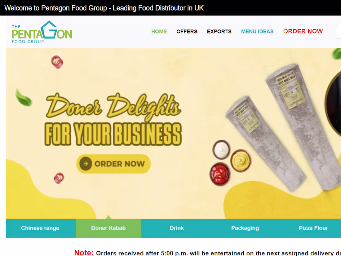 Cover image for Foodservice Distributors and Suppliers - Pentagon Food Group