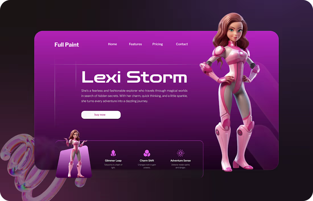 Cover image for Bringing Lexi Storm to life