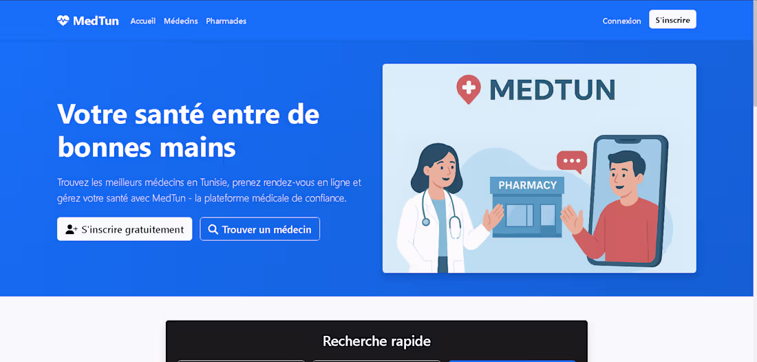 Cover image for Full-stack healthcare platform connecting patients,