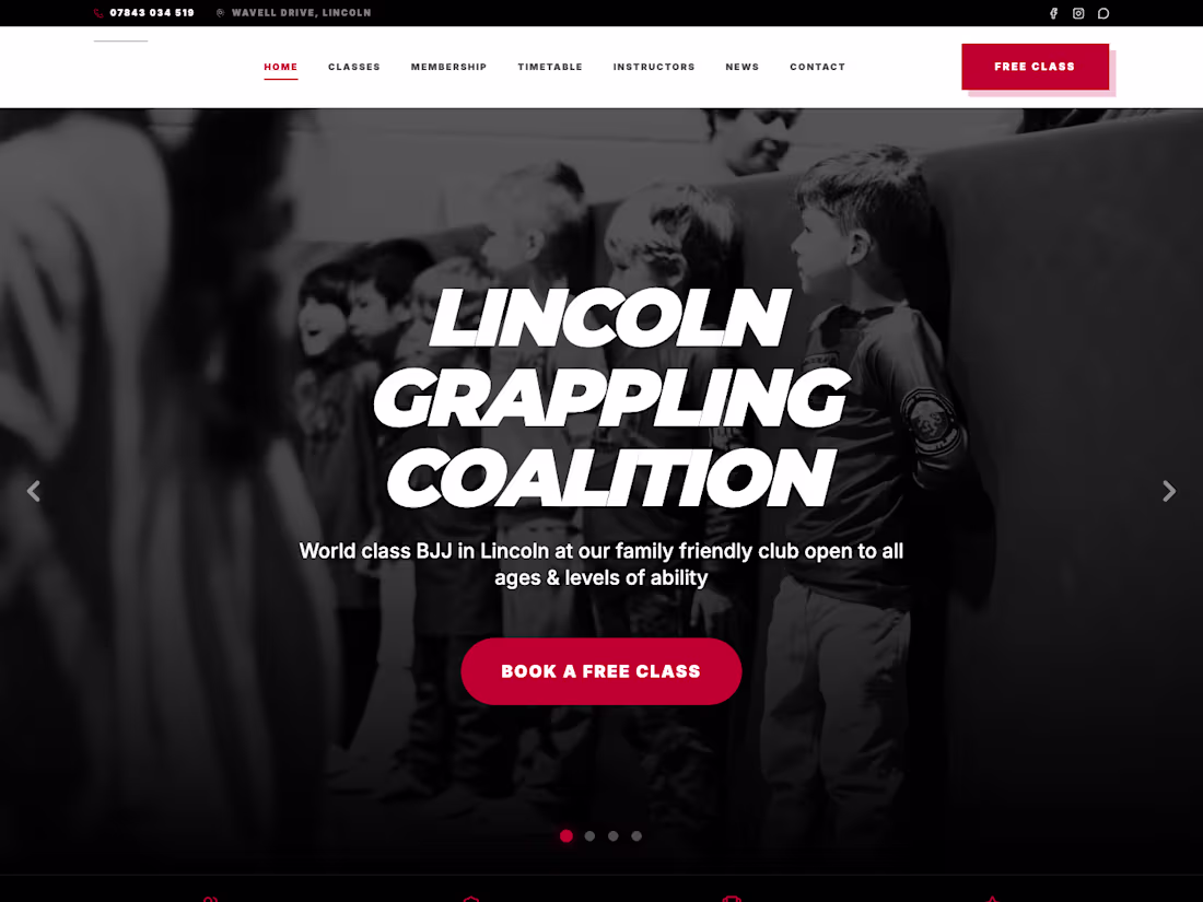 Cover image for Website for a BJJ and