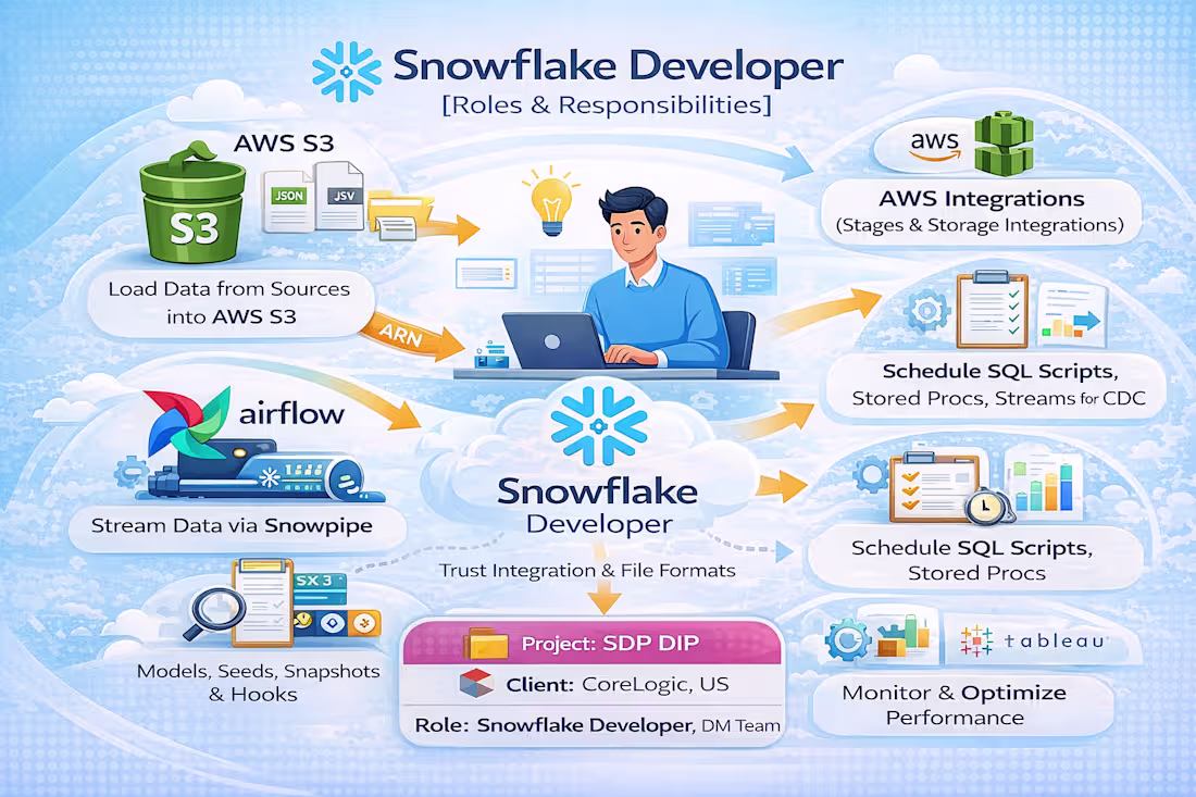 Cover image for worked as a snowflake dev