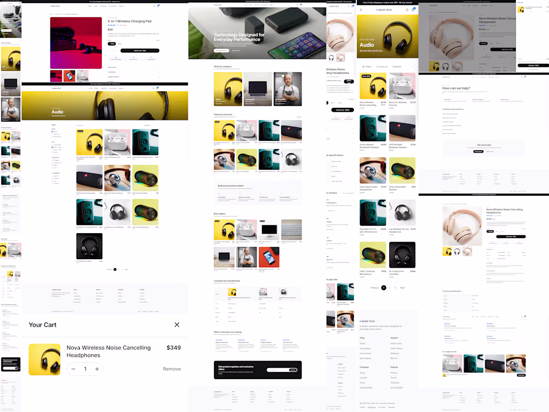Cover image for Modern Shopify Electronics Store Design & Development