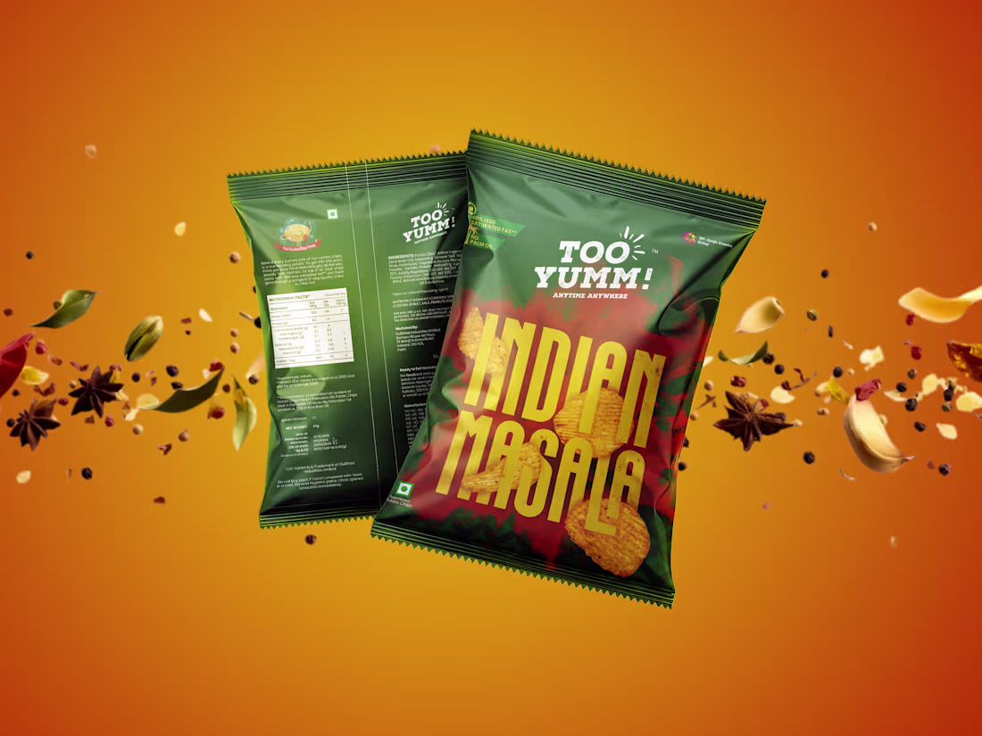 Cover image for Too Yumm "Indian Masala" Chips