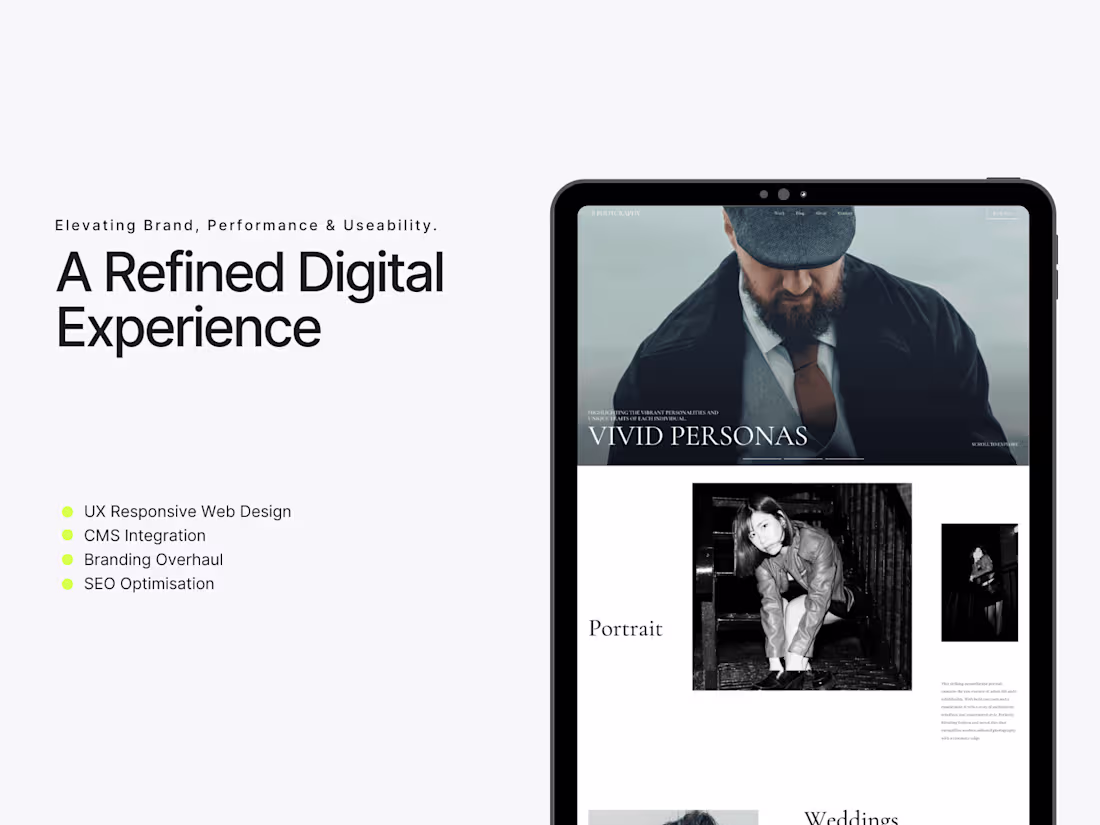 Cover image for QB Photography Redesign