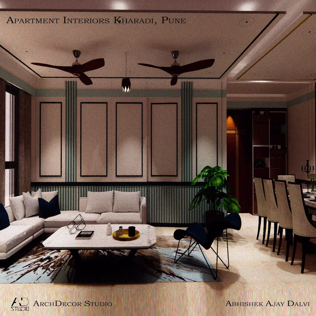 Cover image for Apartment Interiors, Kharadi, Pune