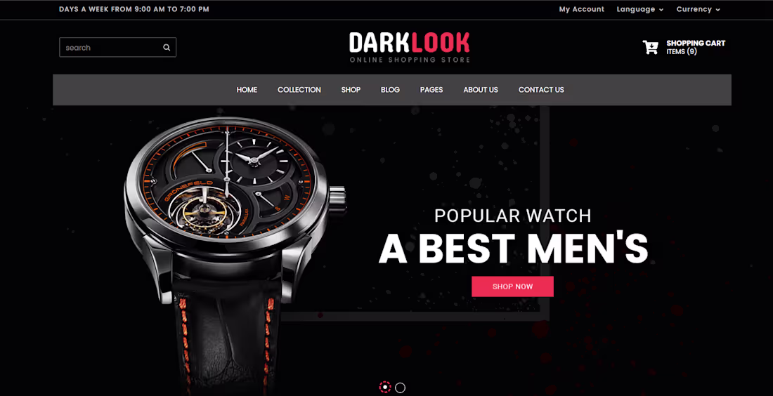 Cover image for E-Commerce React App (Dark Look)
-