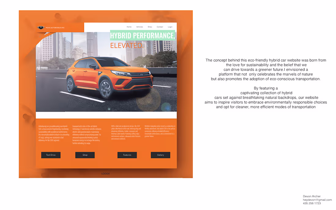 Cover image for Automotive Landing Page Web Design