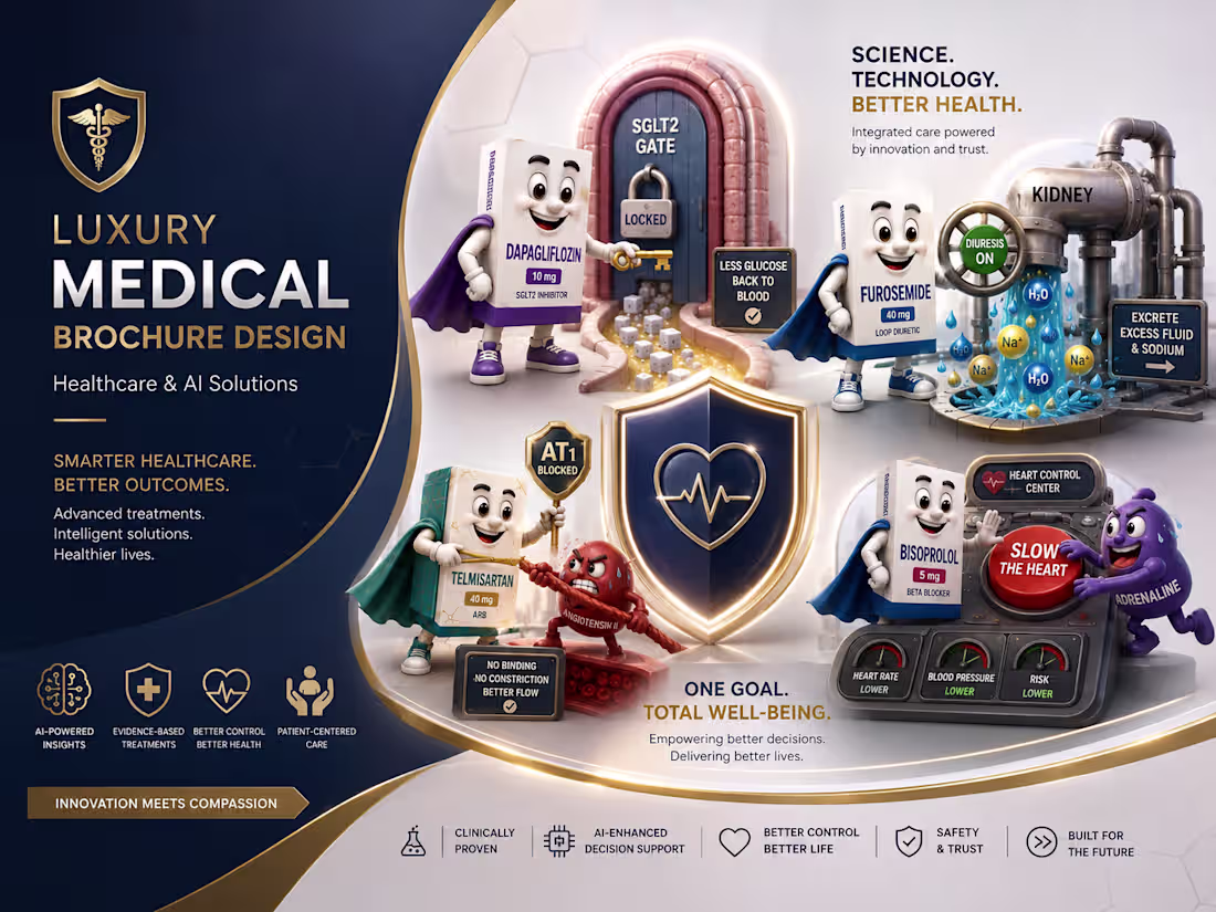 Cover image for Luxury Medical Brochure Design | Healthcare & AI Solutions