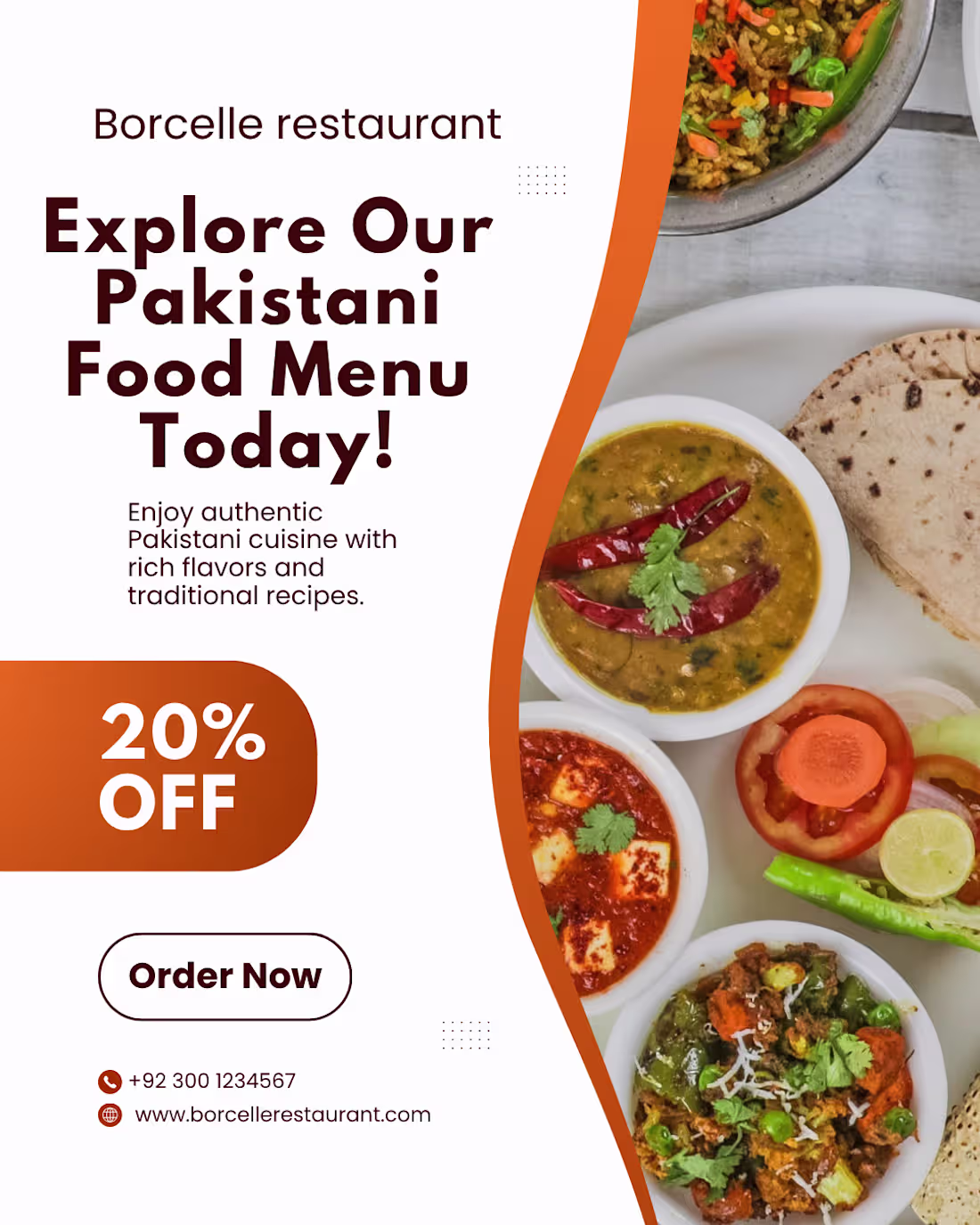 Cover image for Pakistani Restaurant Food Menu Advertisement