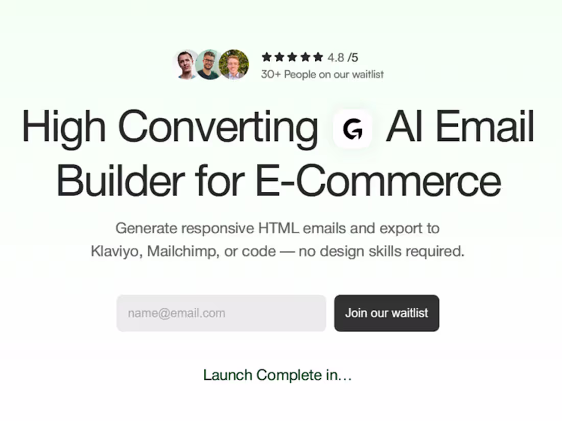 Cover image for Galio: AI Email Builder for E-commerce – Design & Export in Min…