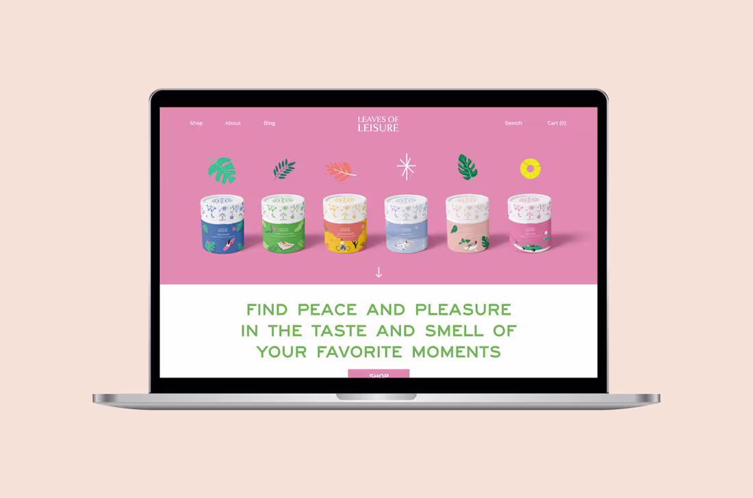 Cover image for LEAVES OF LEISURE - Web Design