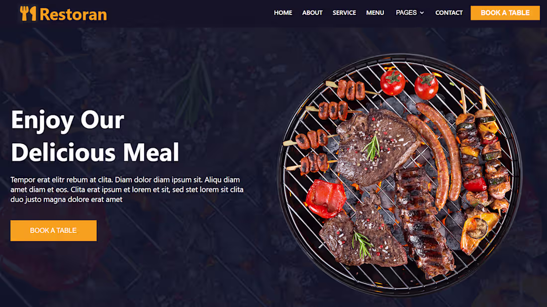 Cover image for Restoran – Responsive Restaurant Website