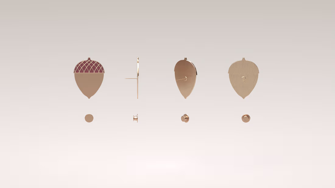 Cover image for Cute acorn pin