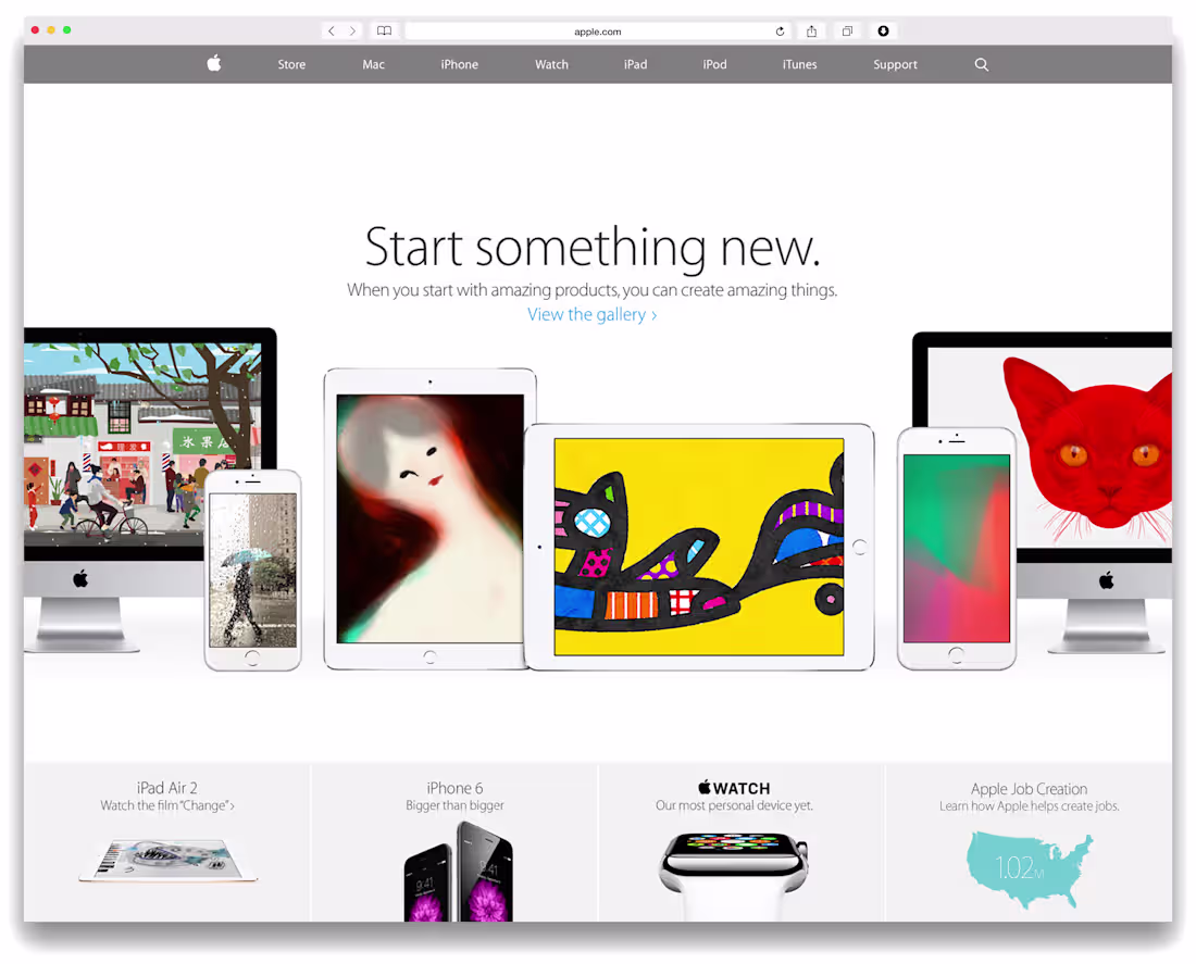 Cover image for Apple Landing Page
