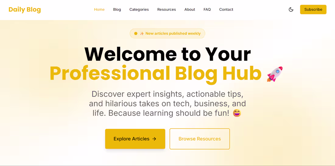 Cover image for This blogging project is a