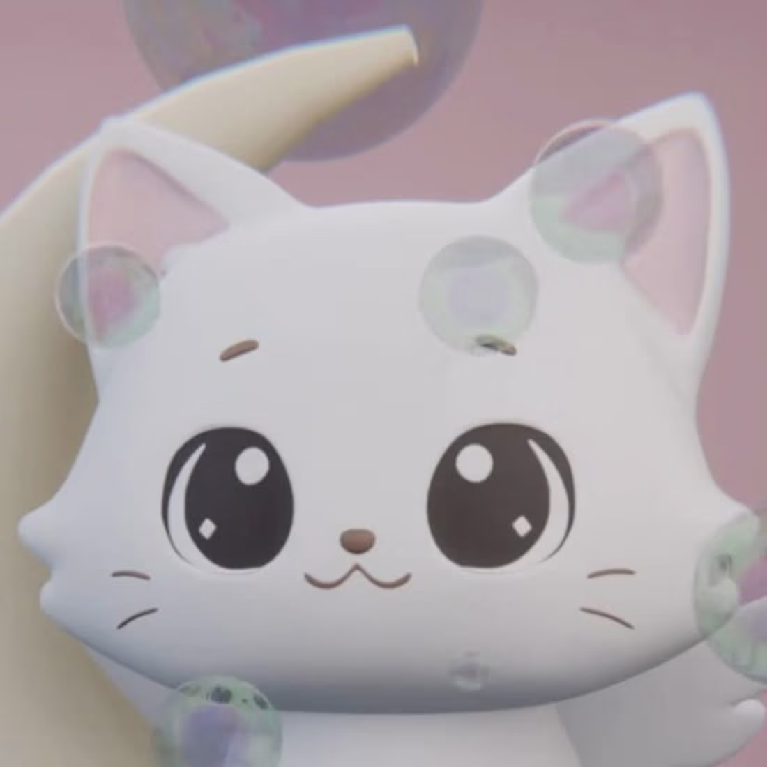 Cover image for Nirodha Weerasinghe on Instagram: “Moon cat made in blender 🌕❤…