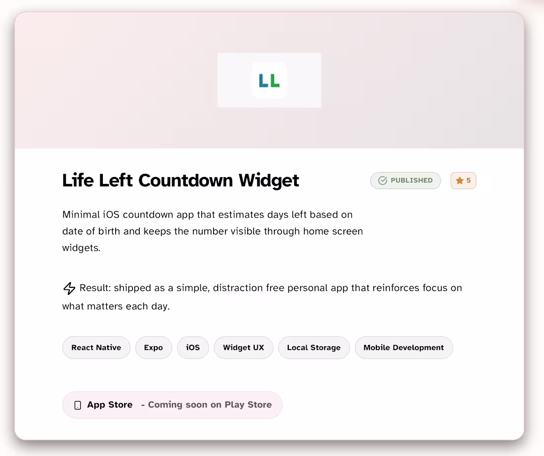 Cover image for Minimal Countdown App: Keep Track of Time with iOS Widgets