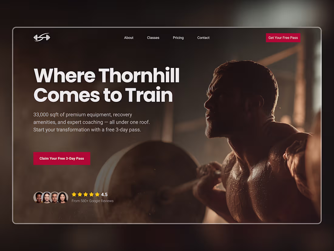 Cover image for Thornhill Fitness Studio Website Redesign