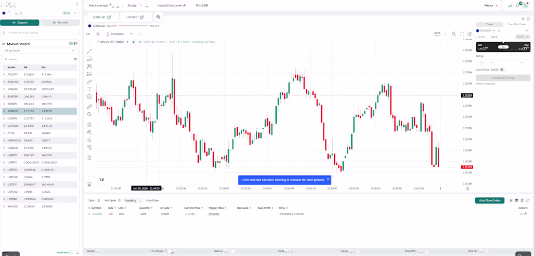 Cover image for Title
Production WebTrader Platform
Description
Served as the