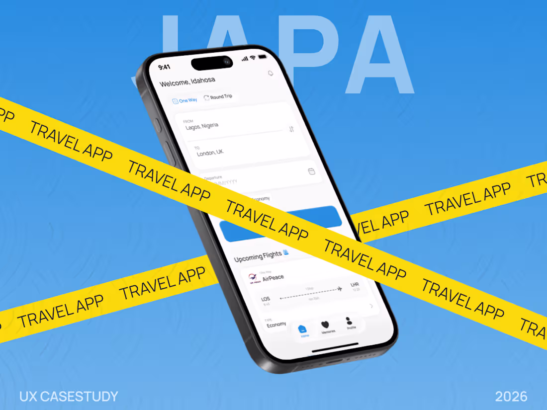 Cover image for Japa: Travel & Memory-Keeping App Design