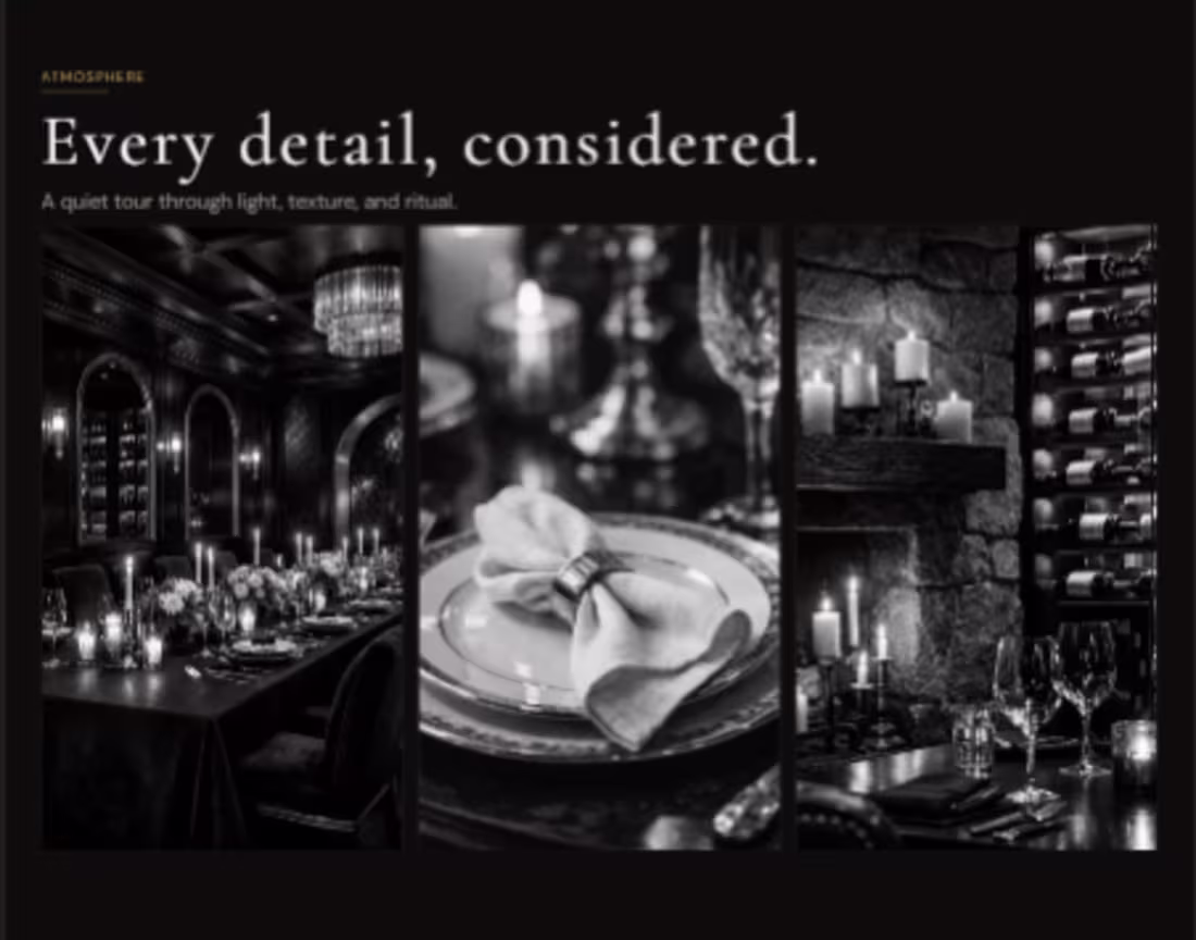 Cover image for Design phase: COMPLETE.

The fine dining